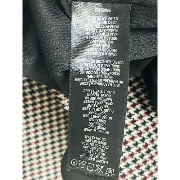 Adrianna Papell Plaid Jacquard Pocket Blazer Size Medium - Picture 6 of 6